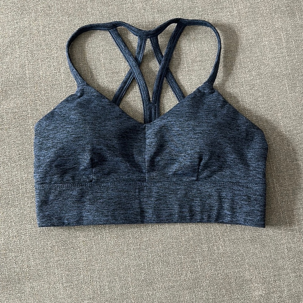 Joy Lab blue/ black sports bra size small never worn